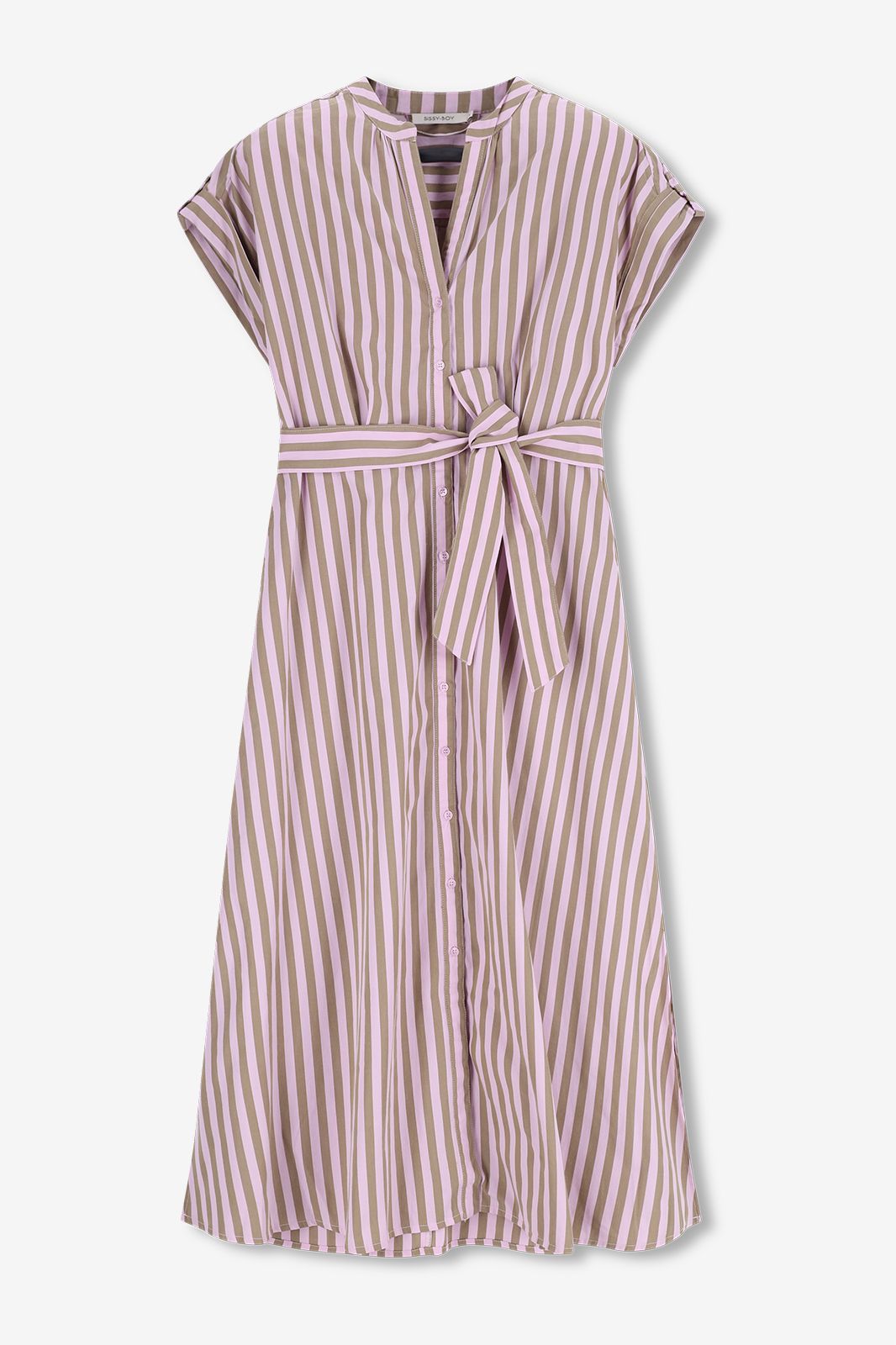 Robe rayée - vert