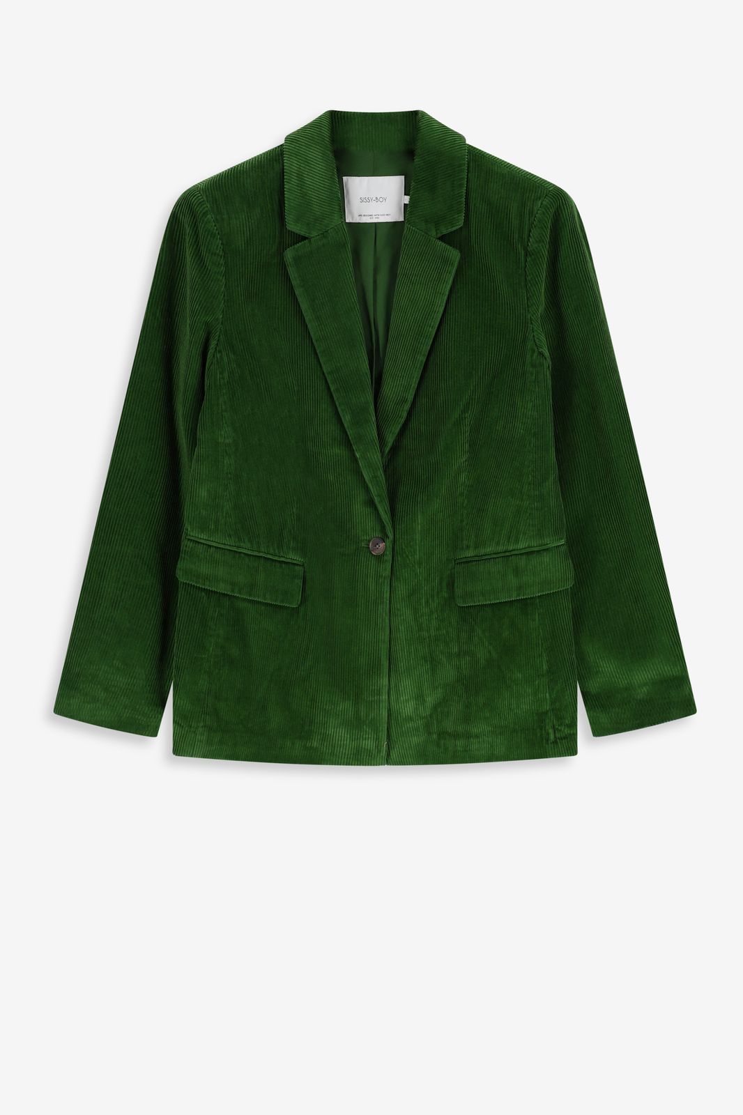 Blazer en velours côtelé - vert foncé