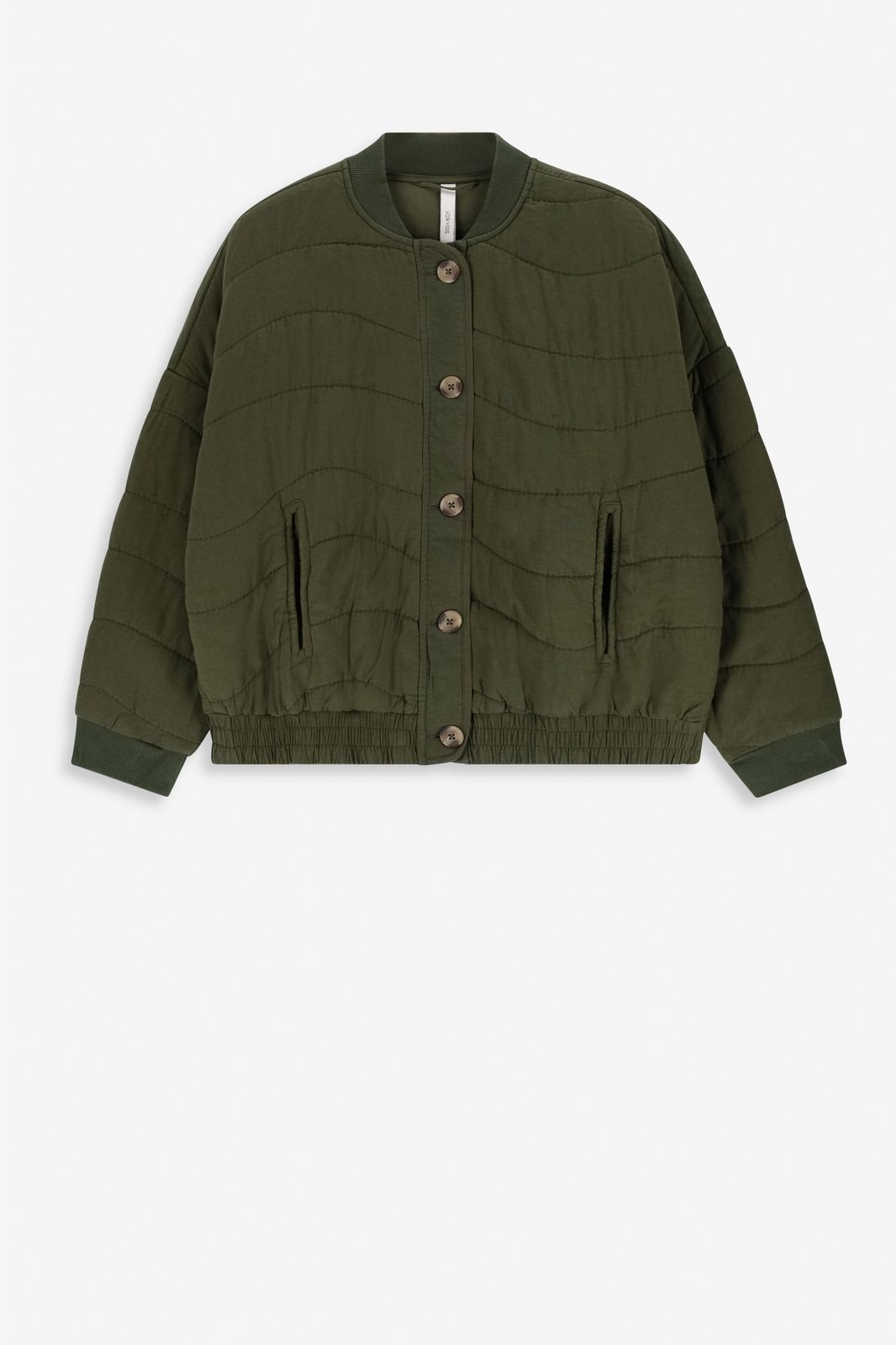 Veste bomber matelassé - vert foncé