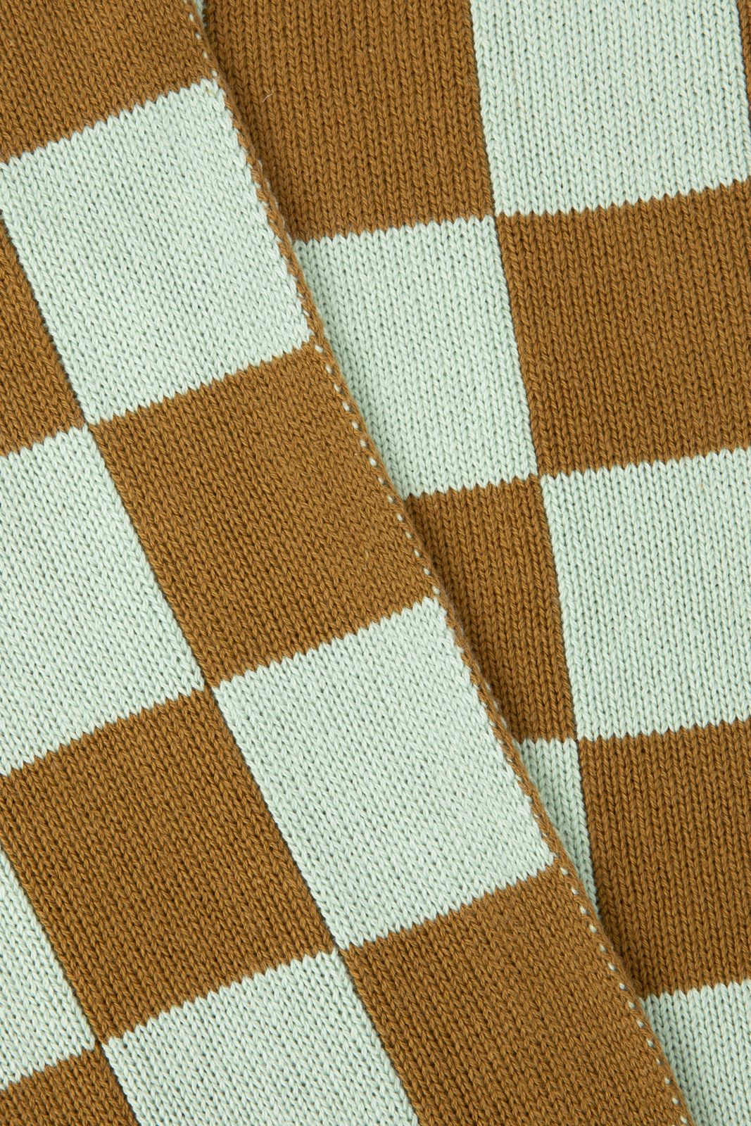 Écharpe à carreaux - vert foncé