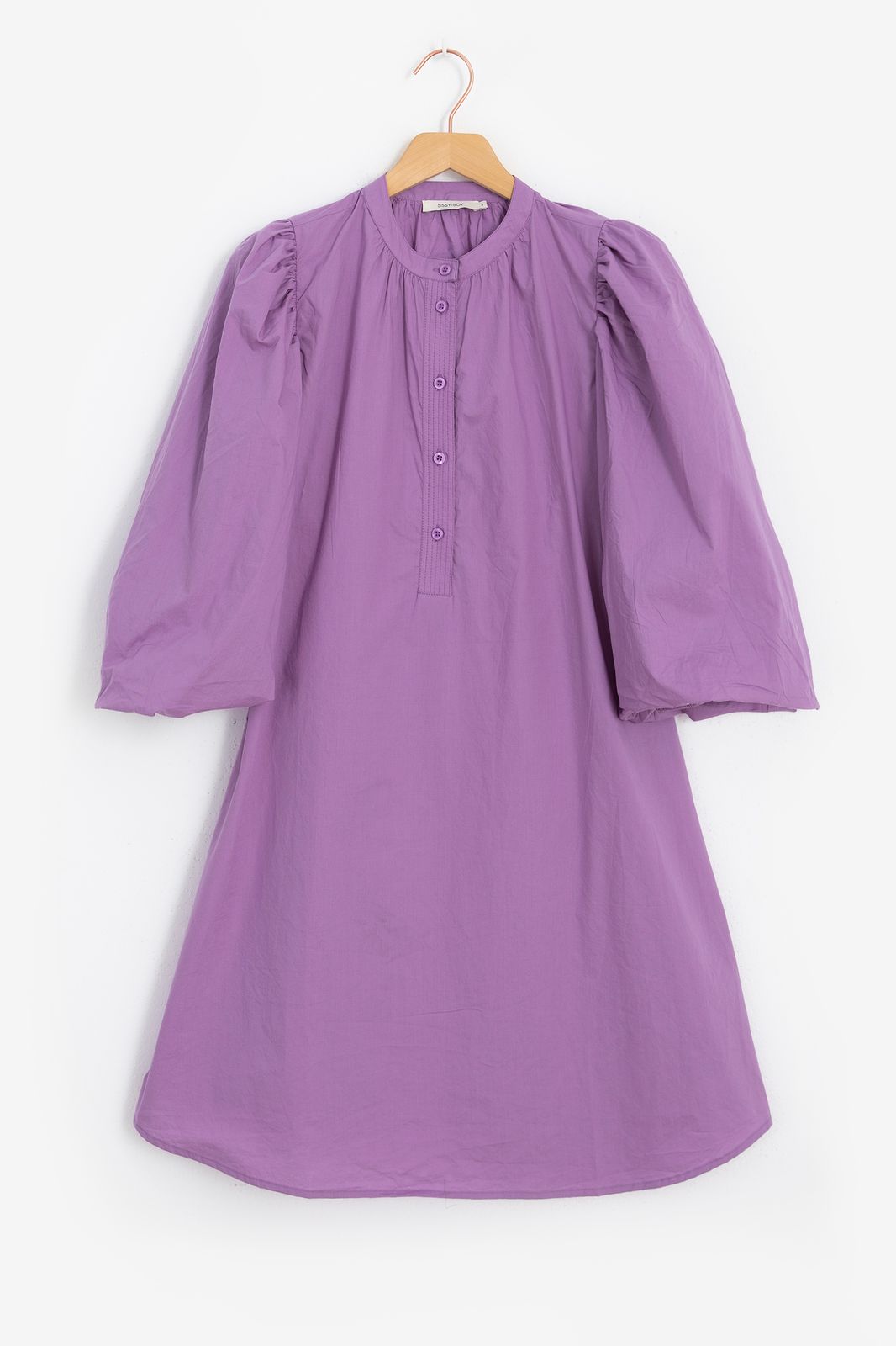 Robe ample en popeline - violet
