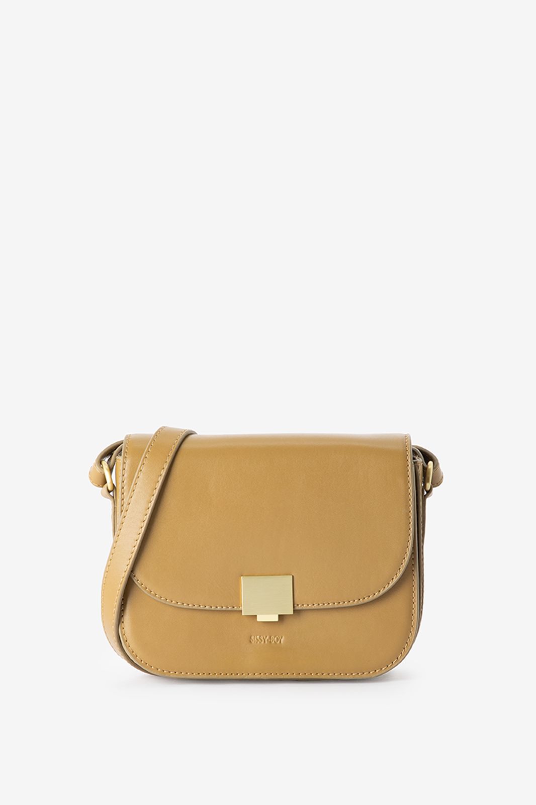 Sac bandoulière en cuir - jaune