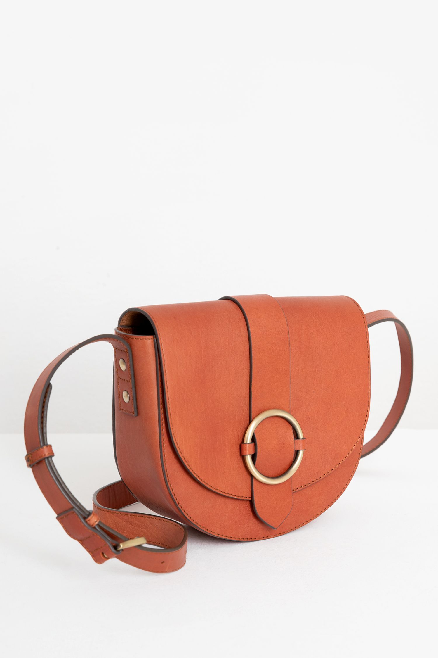 Sac bandoulière marron outlet cuir