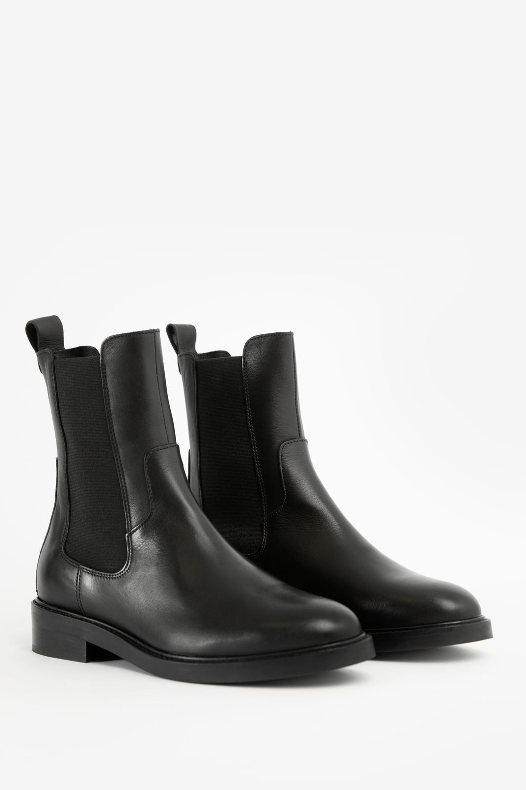 Chelsea boots en cuir - noir