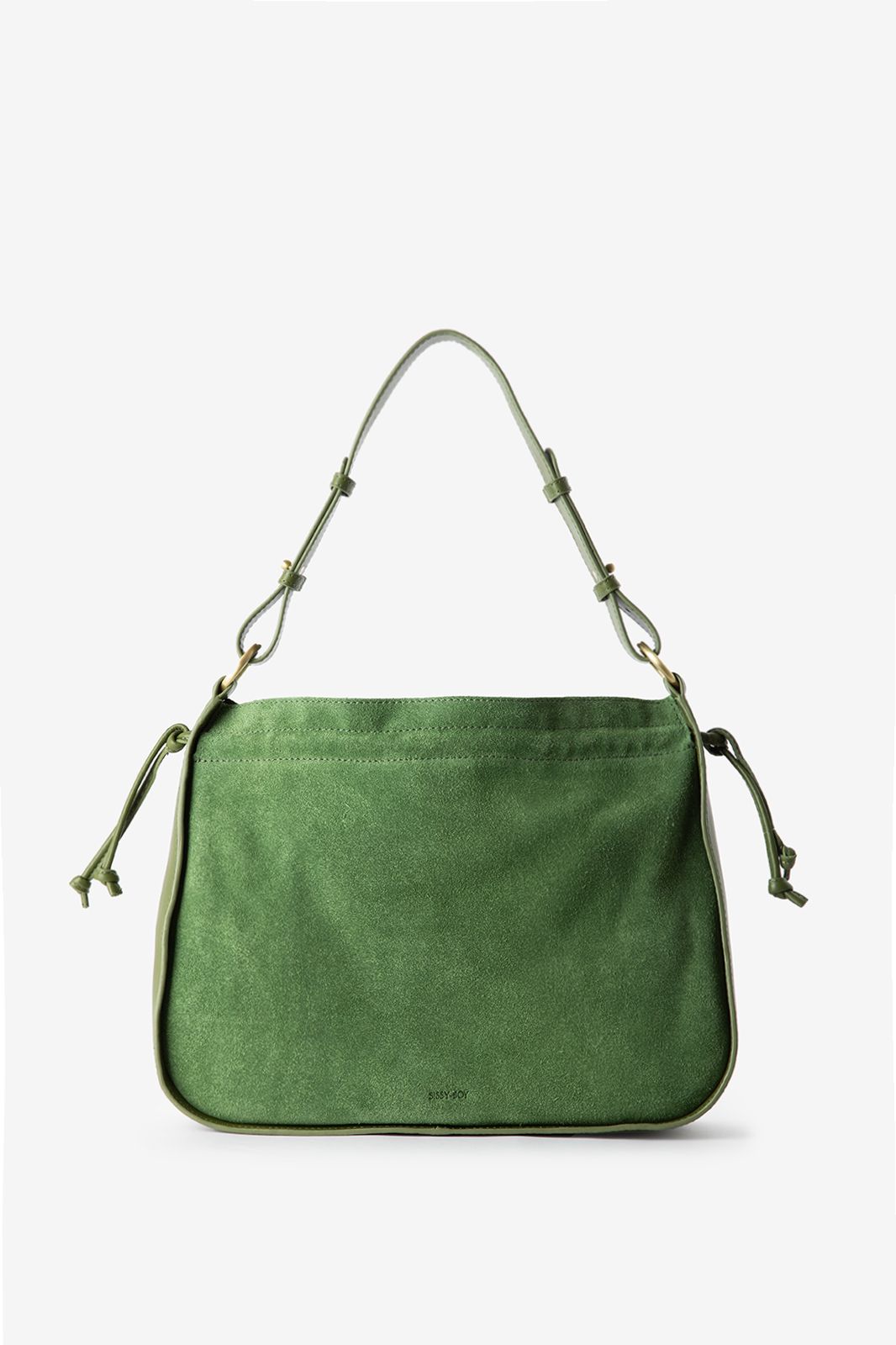 Sac porté épaule en daim - vert