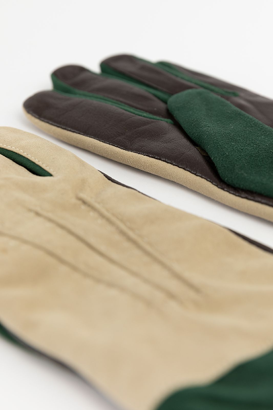 Gants en cuir - vert