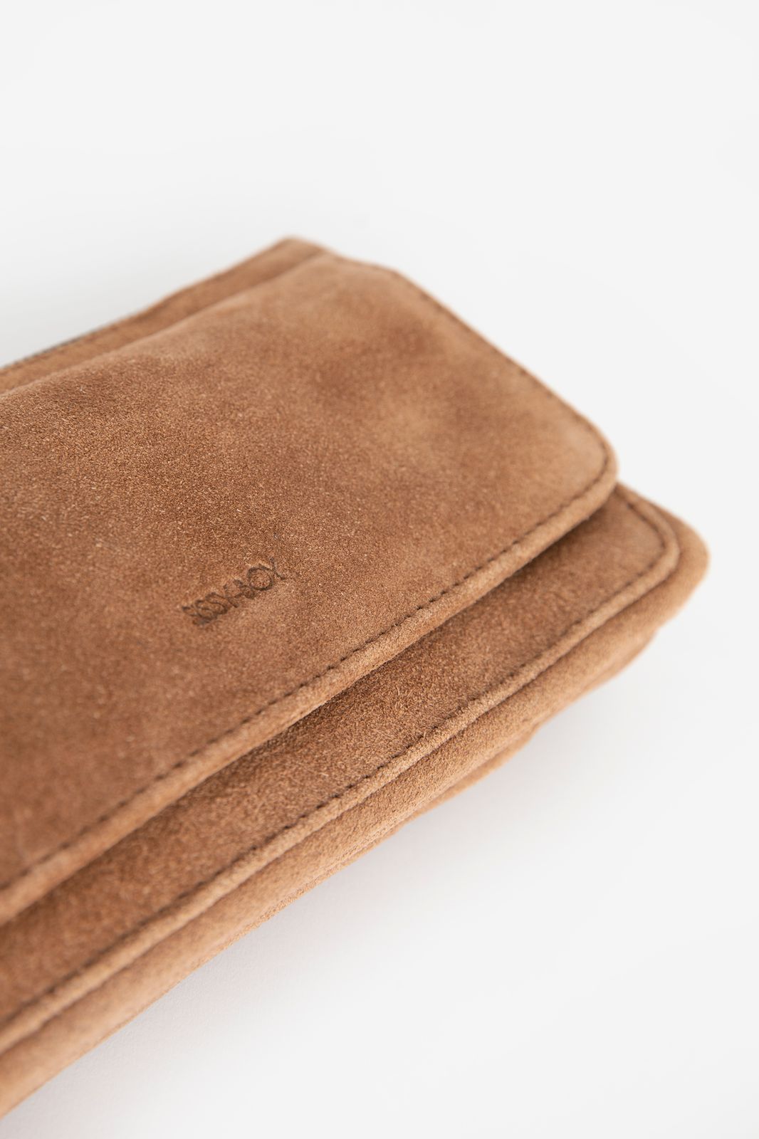 Sac bandoulière en daim - marron