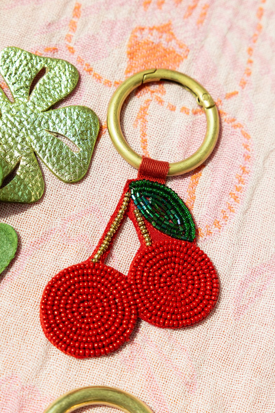 Taschen-Charm Kirsche - rot