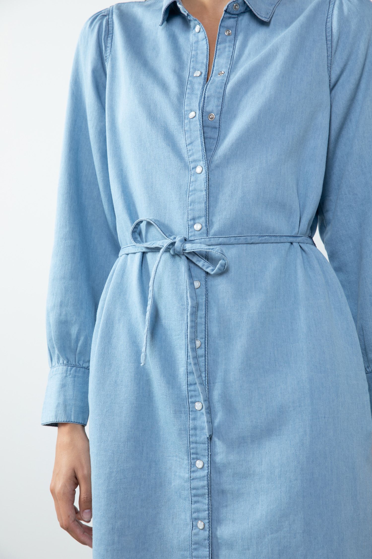 Denim jurk met knopen - Dames | Sissy-Boy