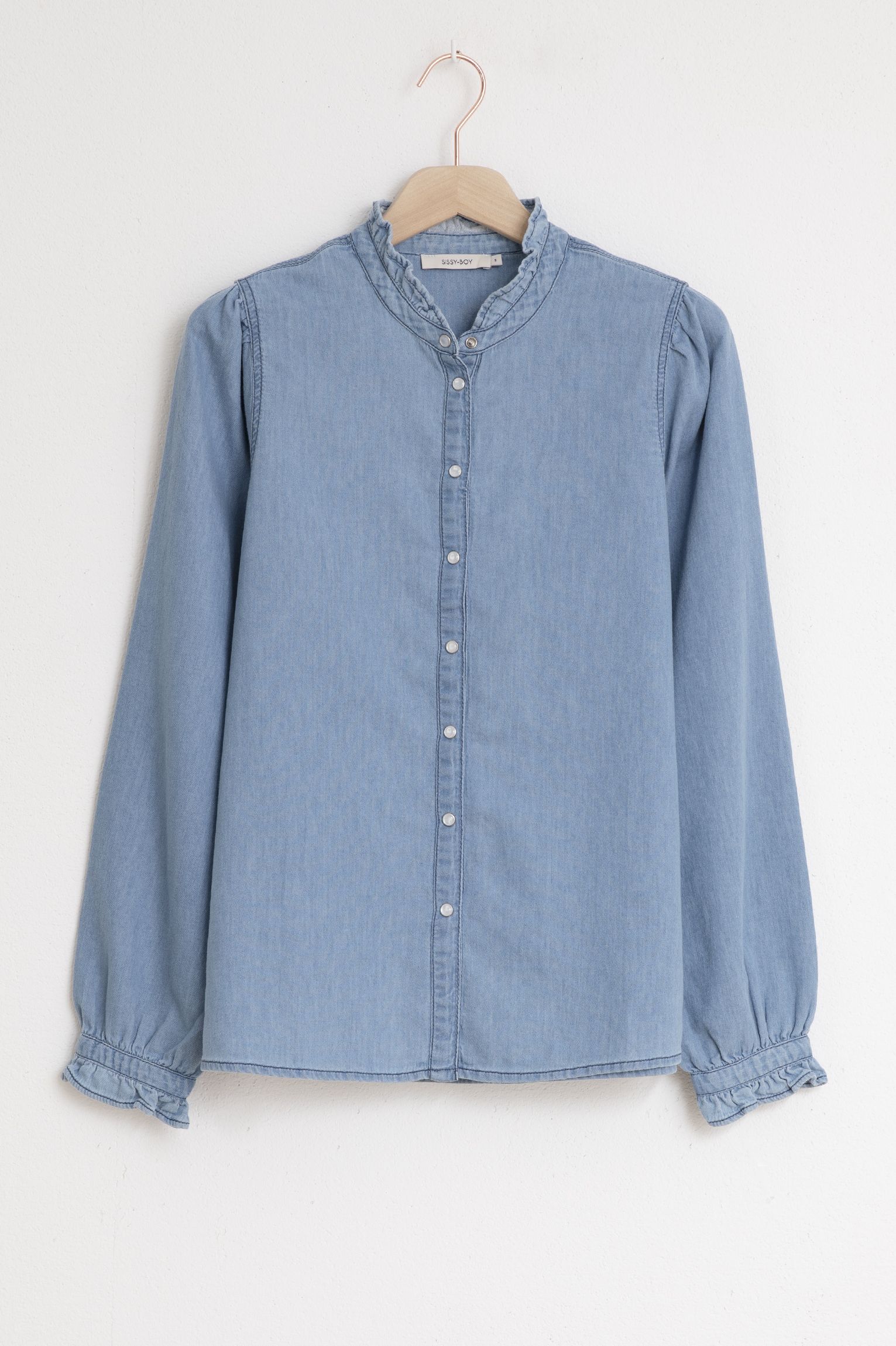 denim overhemd dames