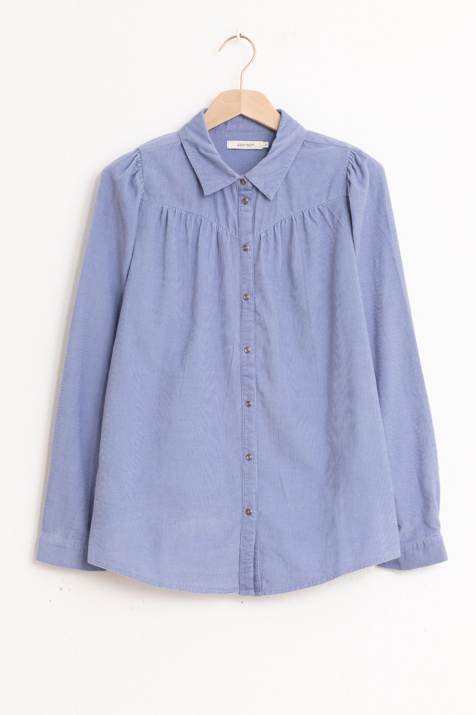 Corduroy best sale blouse blauw