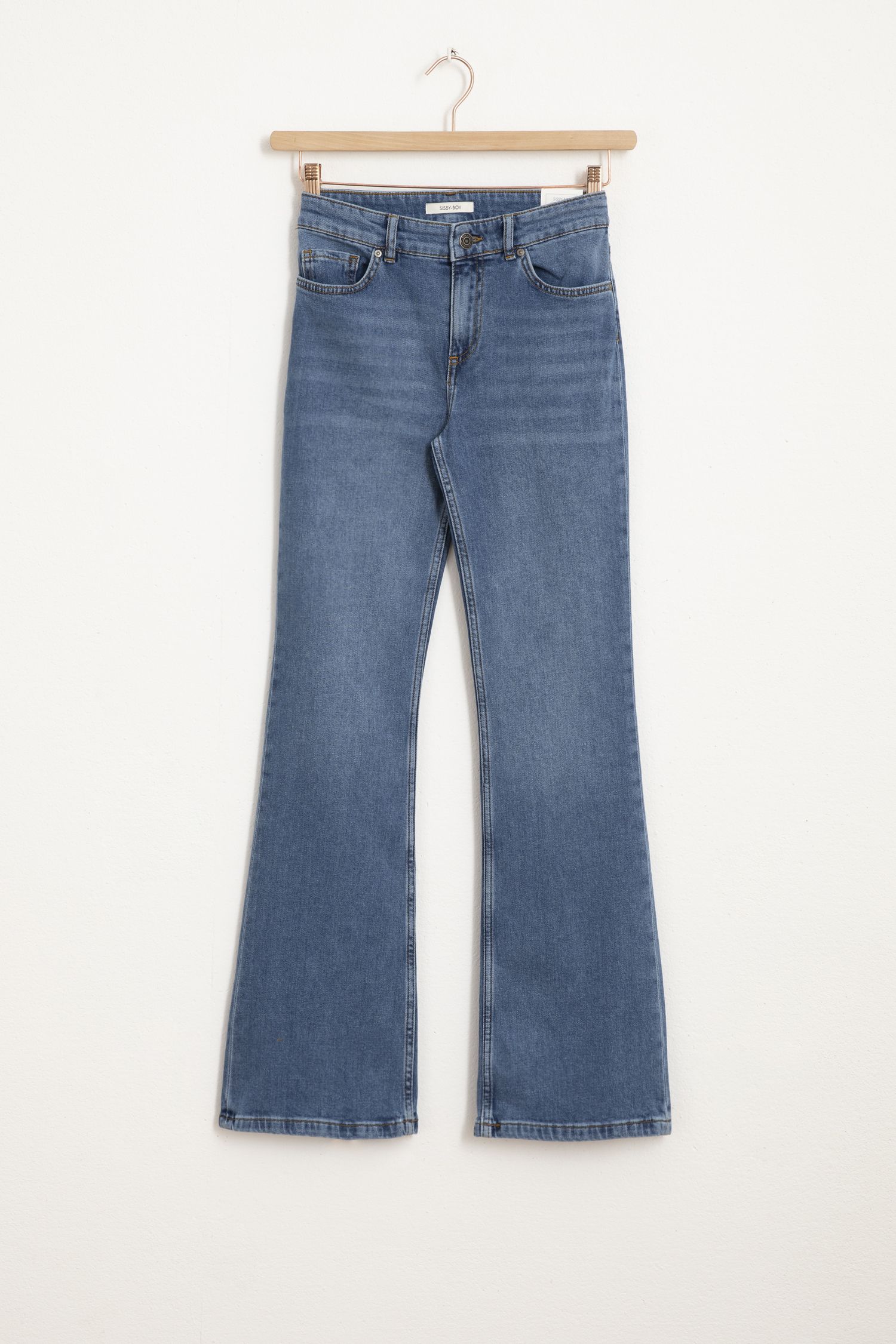 Baltimore washed blue bootcut jeans - Dames | Sissy-Boy