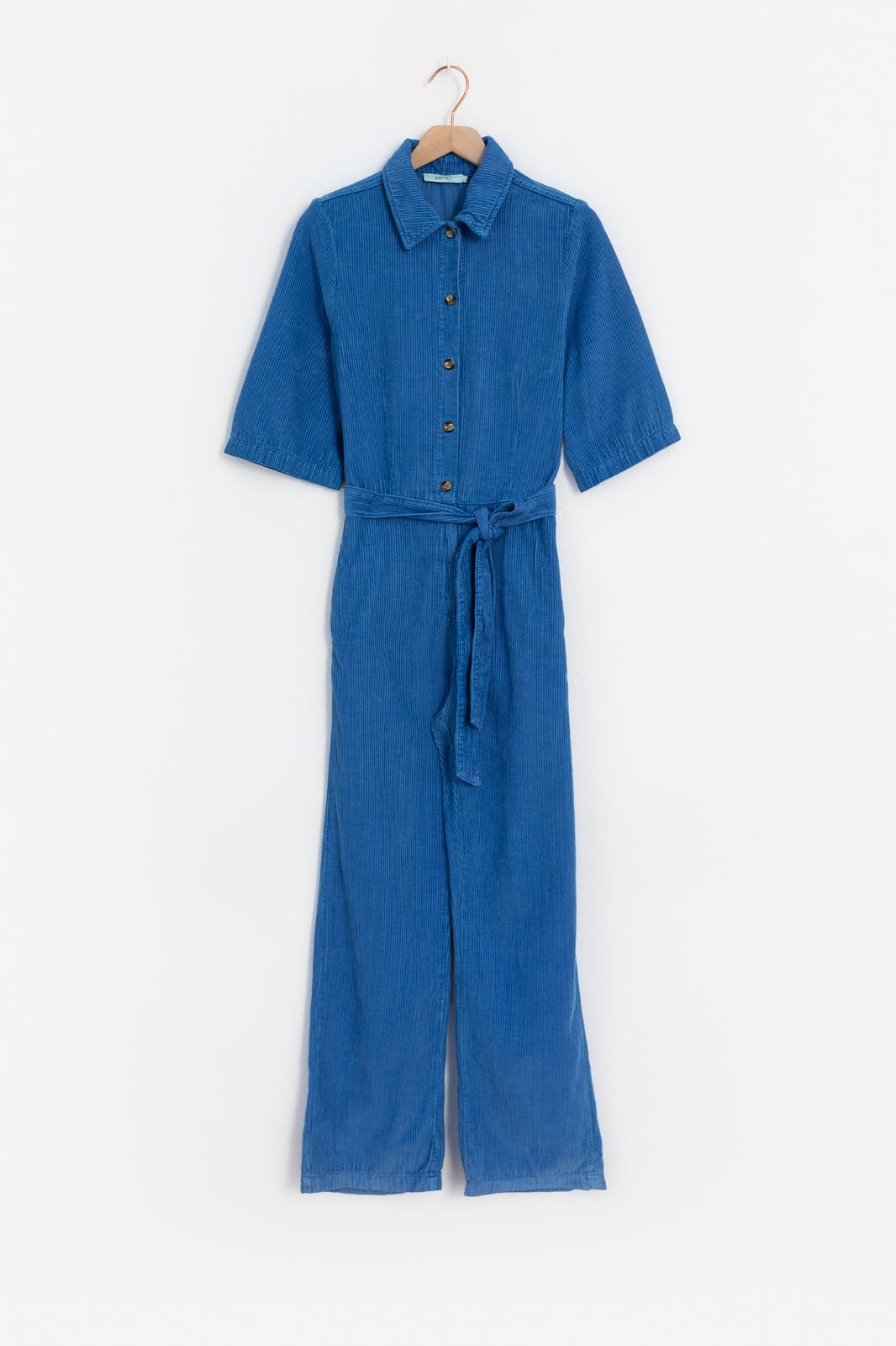 Blauw corduroy jumpsuit - Dames | Sissy-Boy