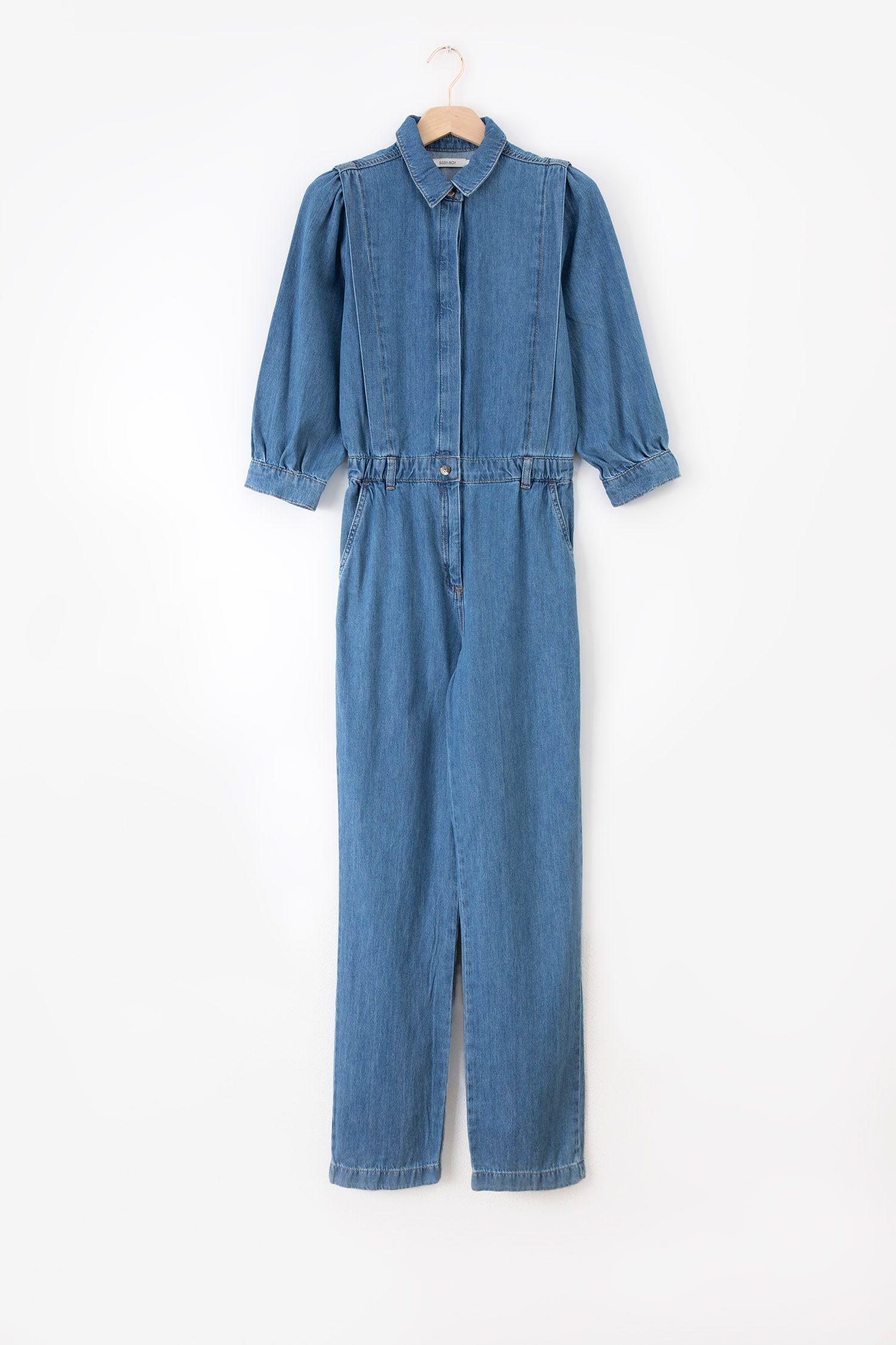 Sissy boy denim jumpsuit deals