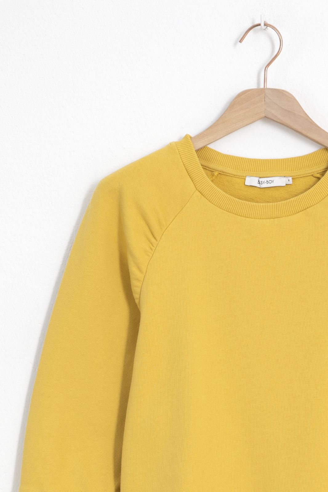 Gele sweater met driekwart mouw - Dames | Sissy-Boy