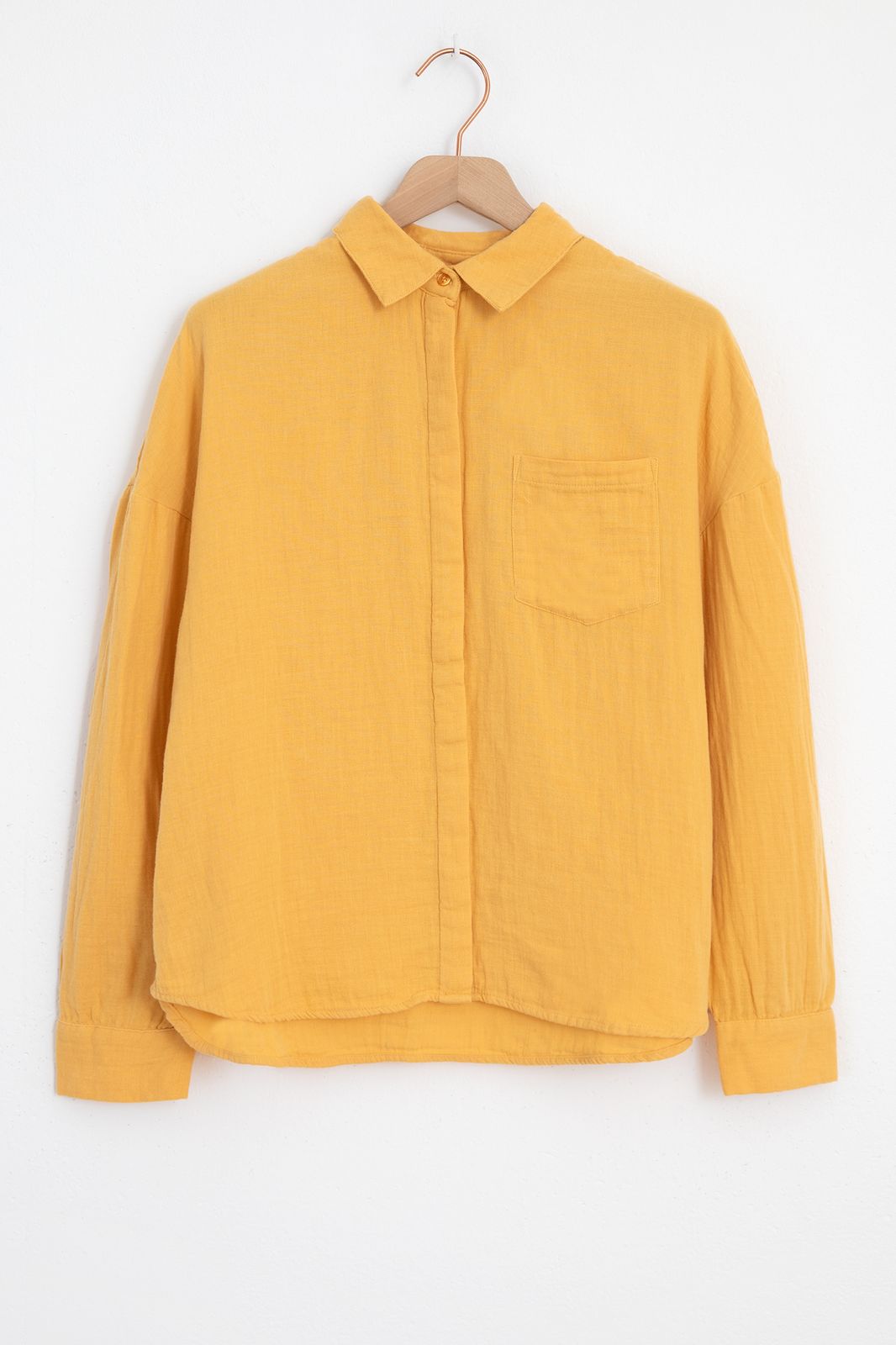 Gele mousseline blouse - Dames | Sissy-Boy