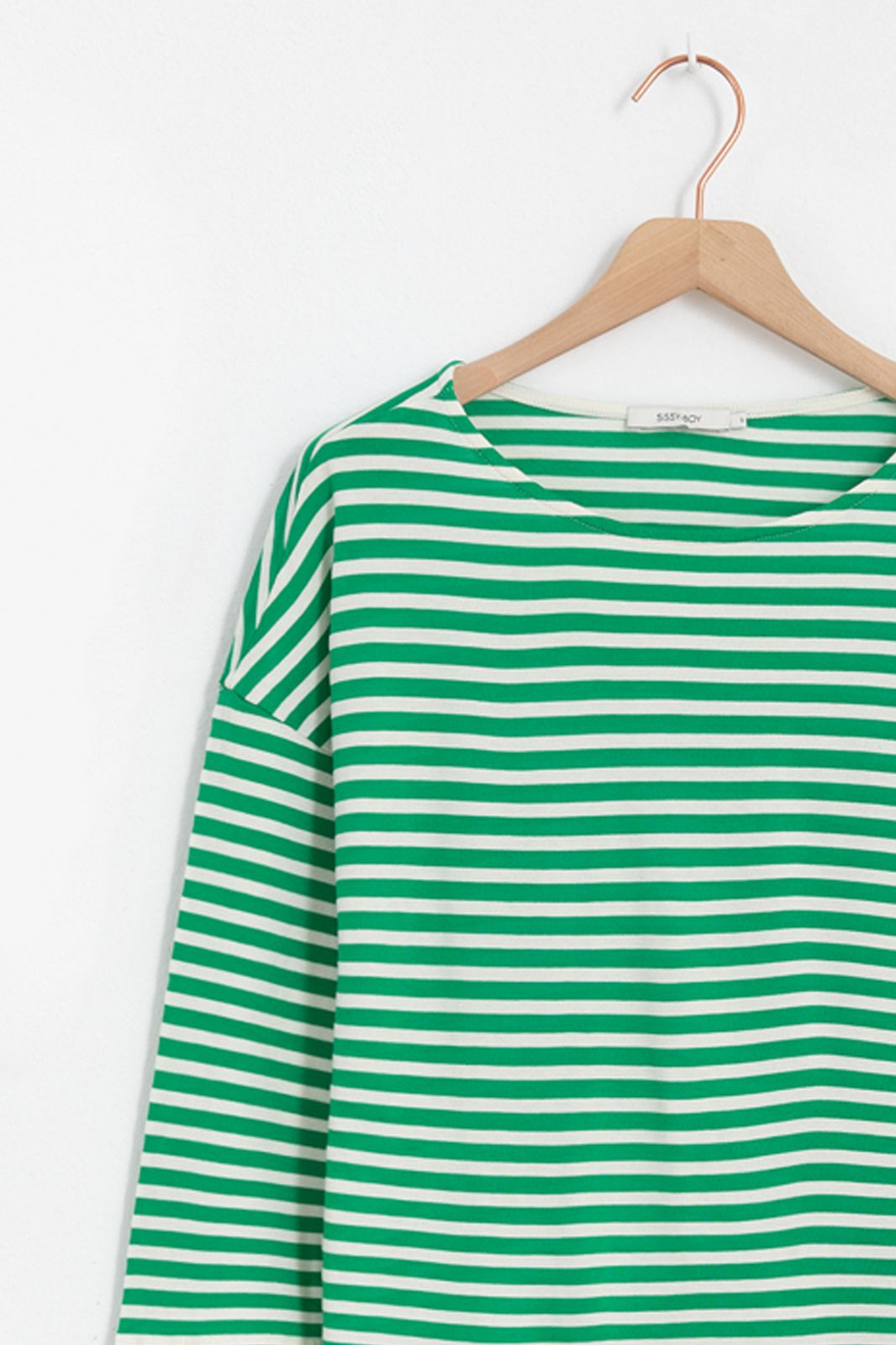 Groen gestreept T-shirt - Dames | Sissy-Boy