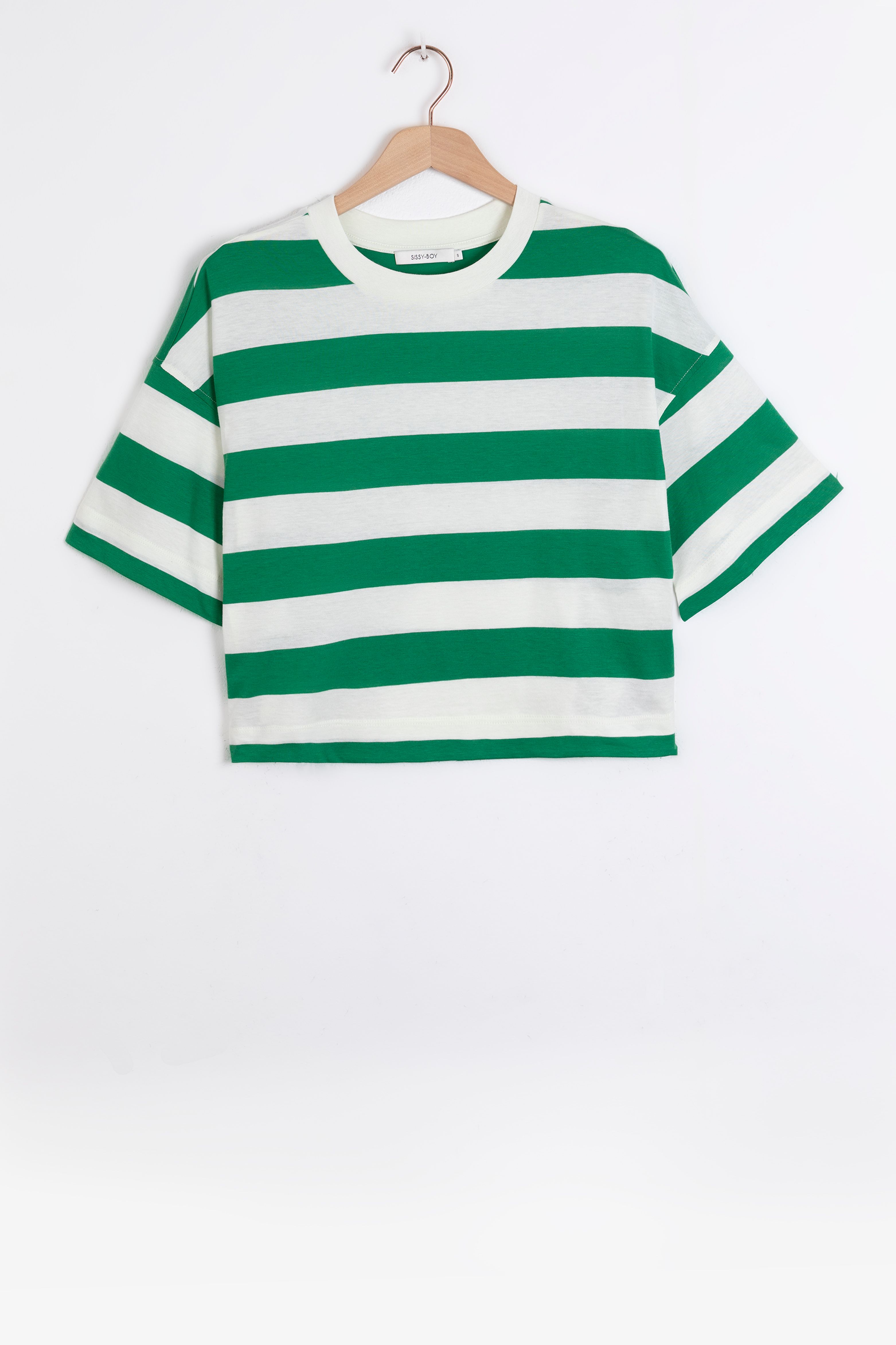 Groen gestreept shirt dames sale