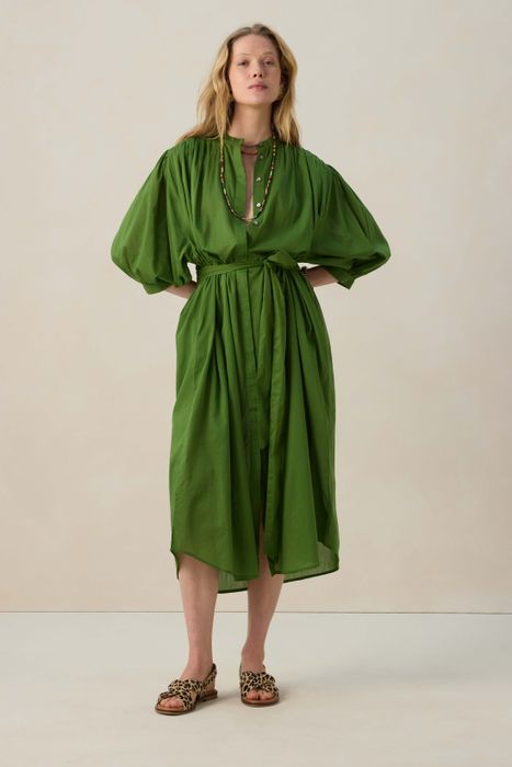 Sissy Boy Jurken Online Shoppen Sissy-Boy Groene Jurk Met Ceintuur