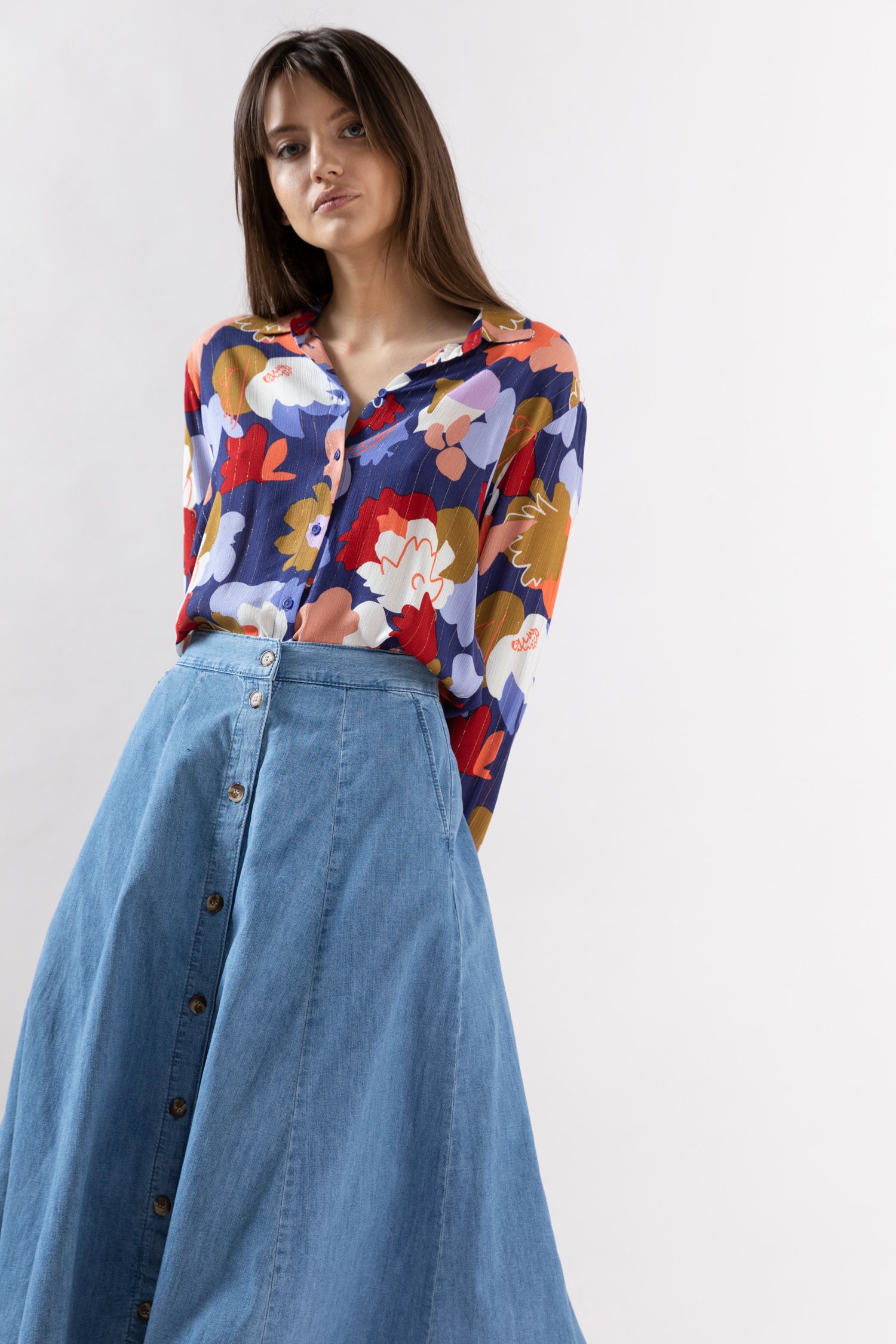 Denim rok met knopen - Dames | Sissy-Boy