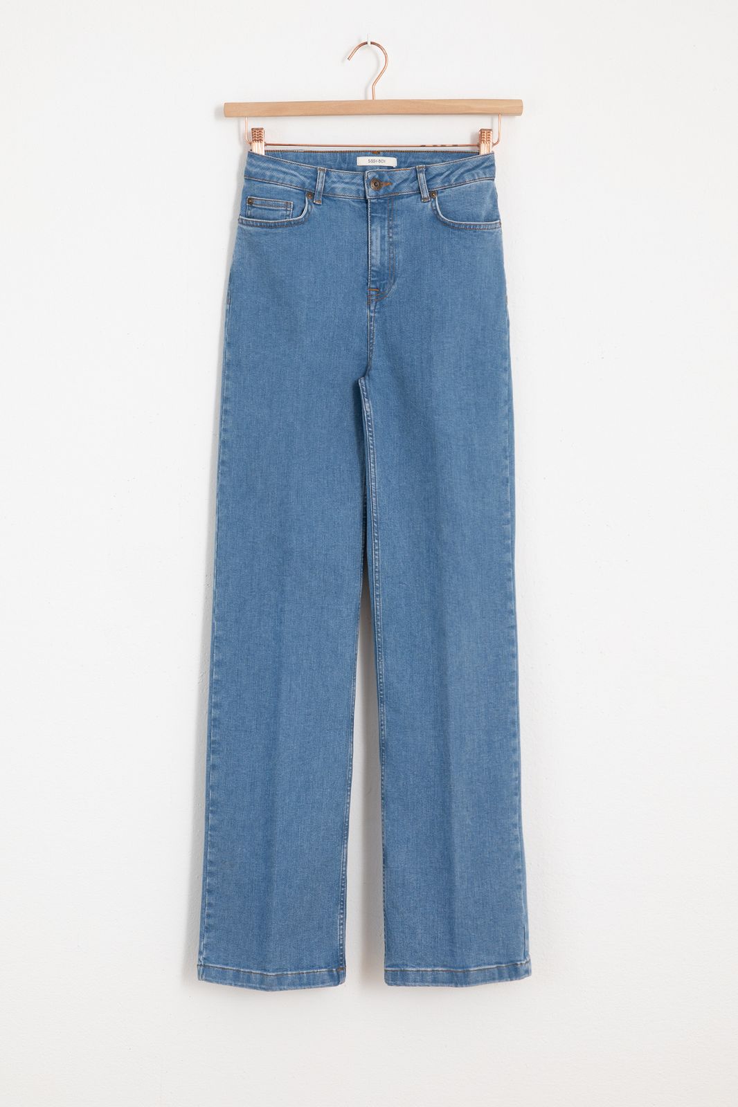 Brally blue high waist wide leg jeans