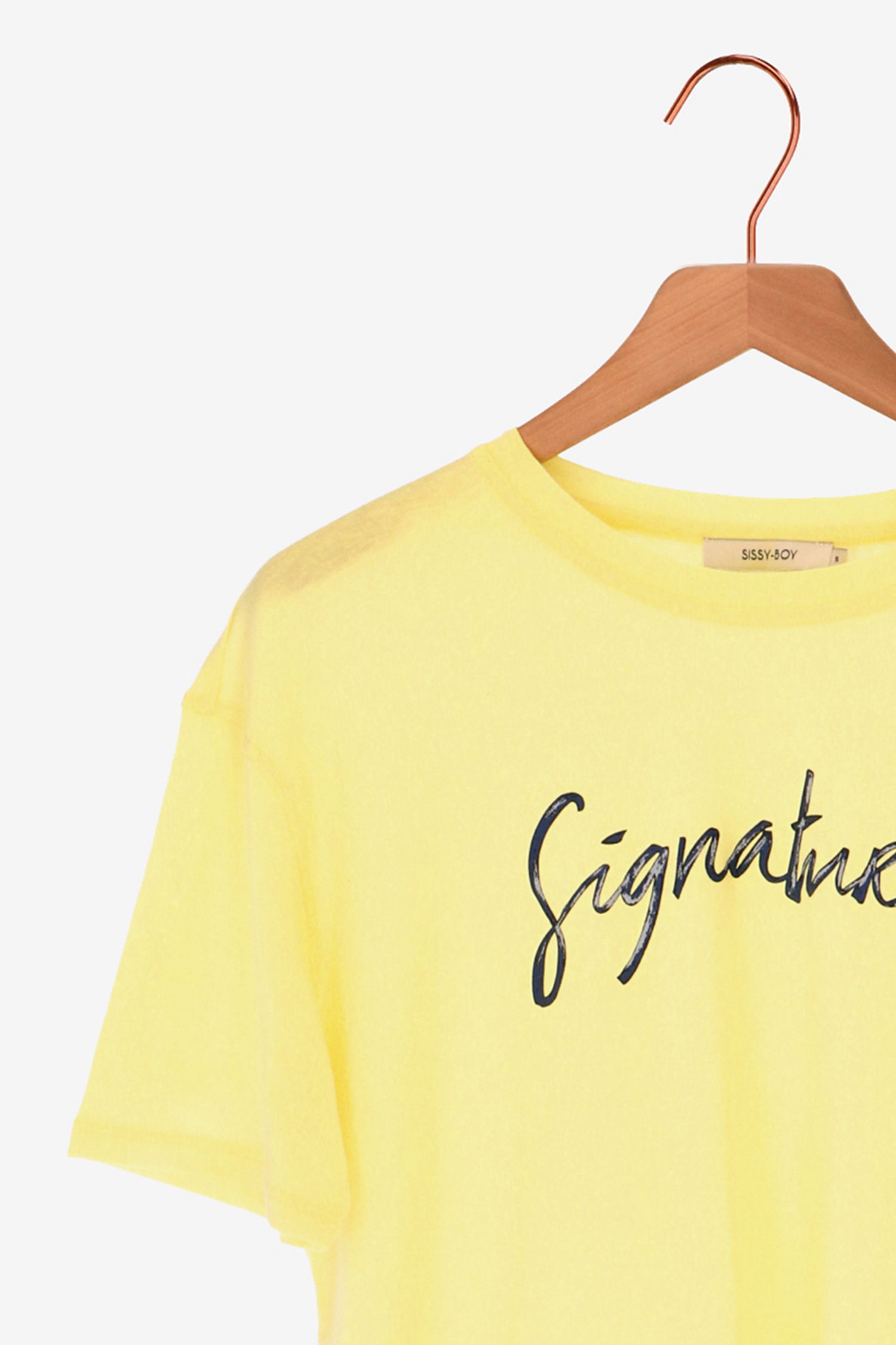 Minymo jongensshirt licht geel - babykleding - Eileen4Kids