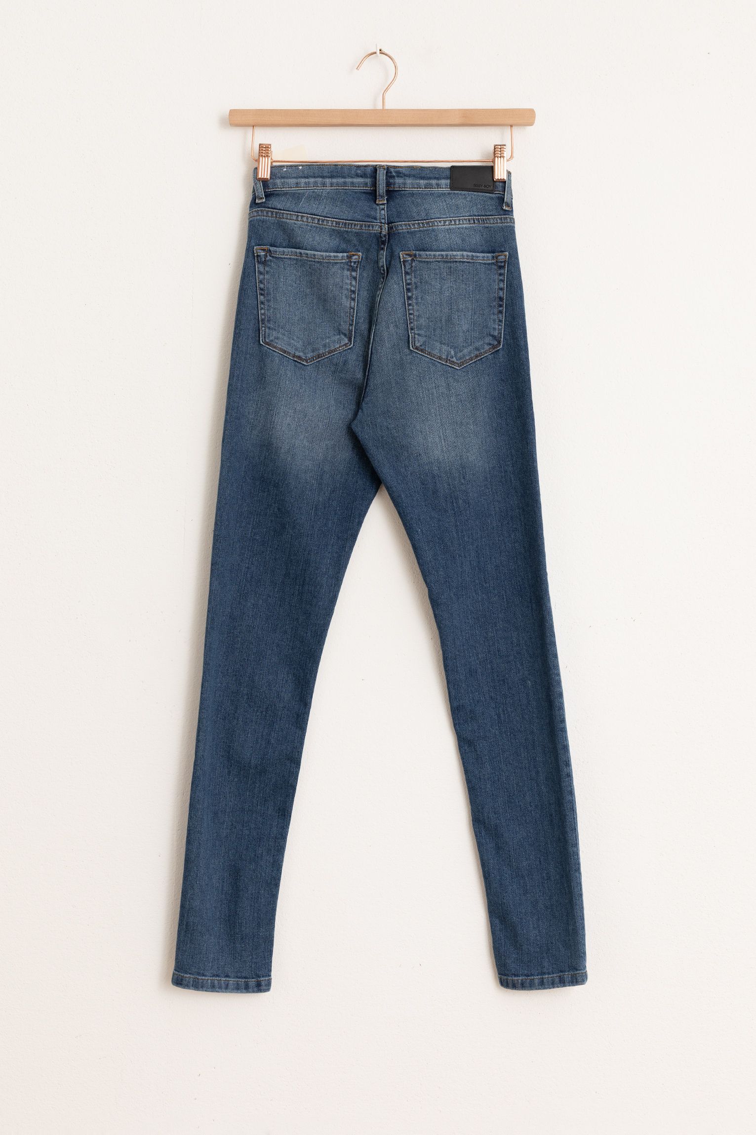 high rise cropped skinny jeans