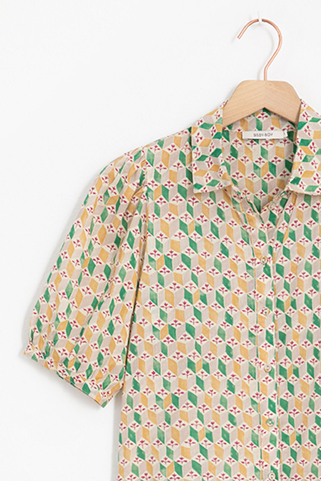 bende Gemengd diefstal Gekleurde blouse met vintage print - Dames | Sissy-Boy