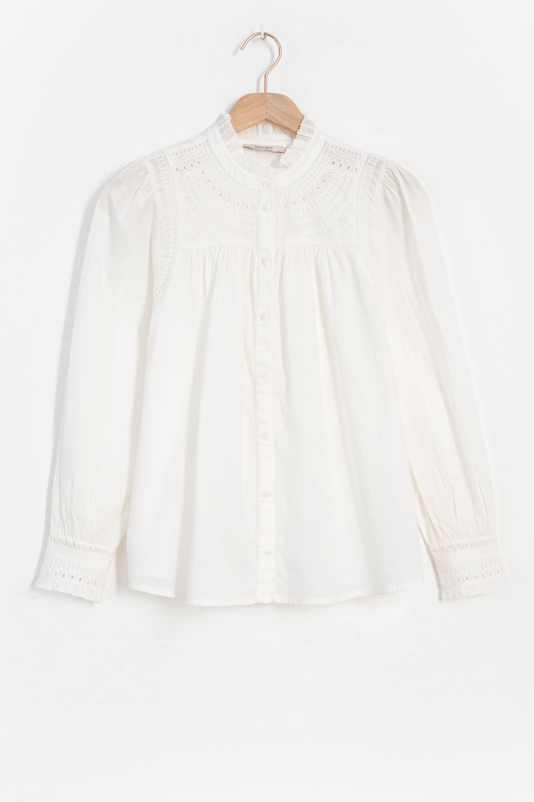 Off white blouse met borduursel - Dames | Sissy-Boy