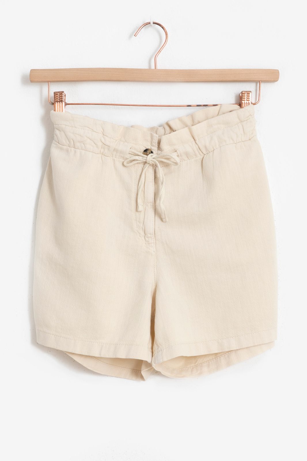 Off white katoenen shorts