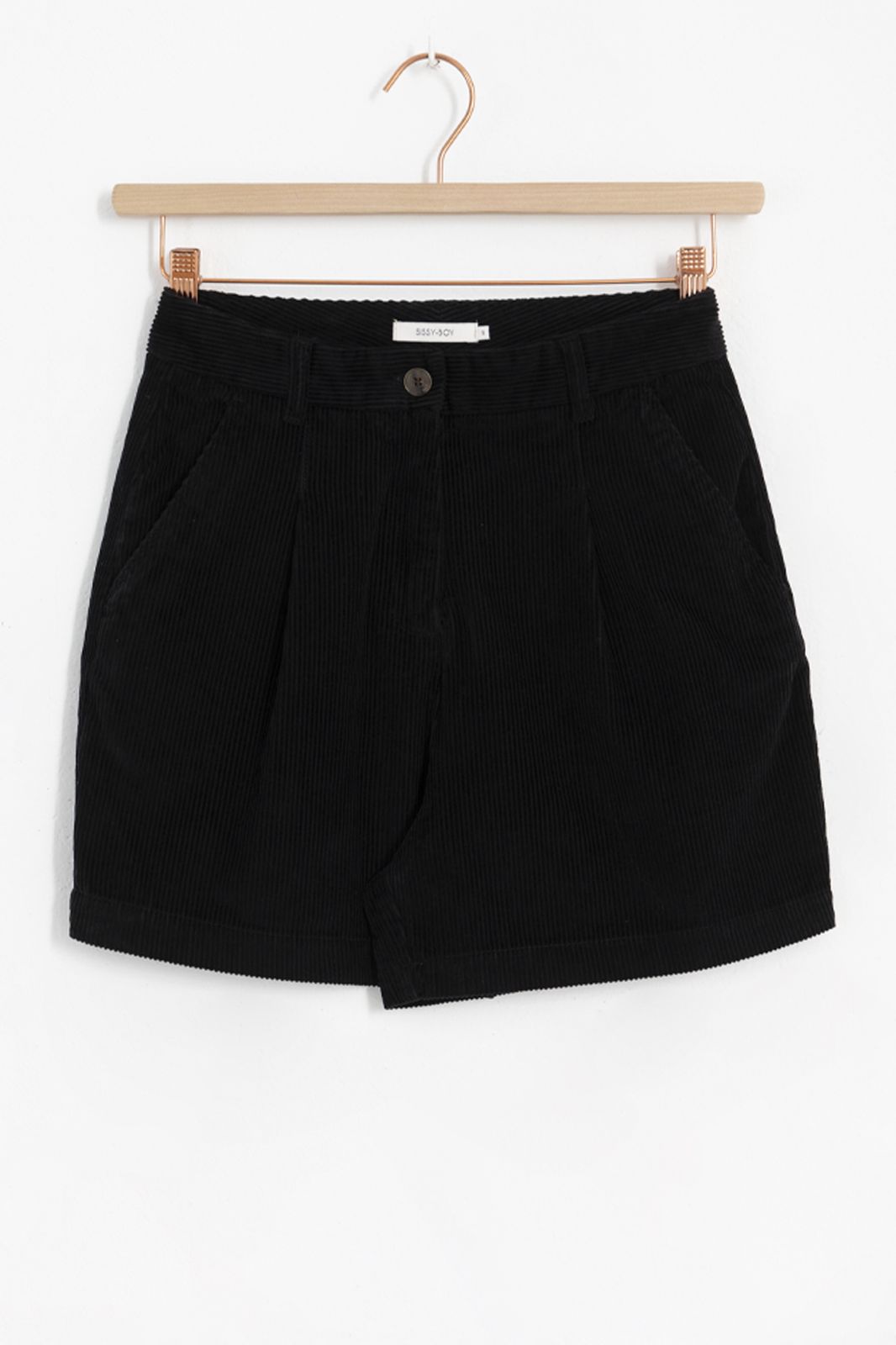 Zwarte corduroy shorts - Dames | Sissy-Boy