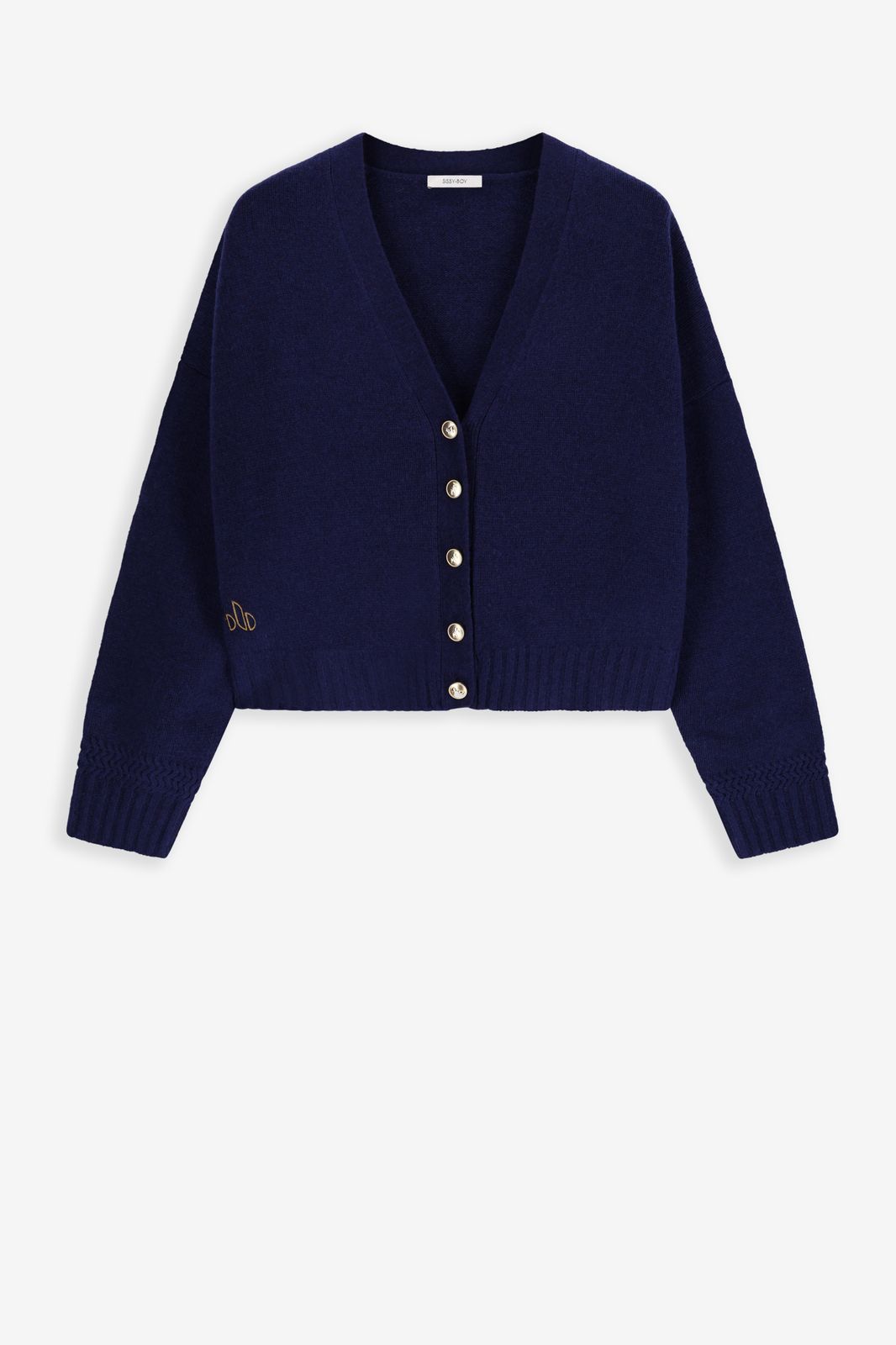 Gilet avec boutons - bleu foncé