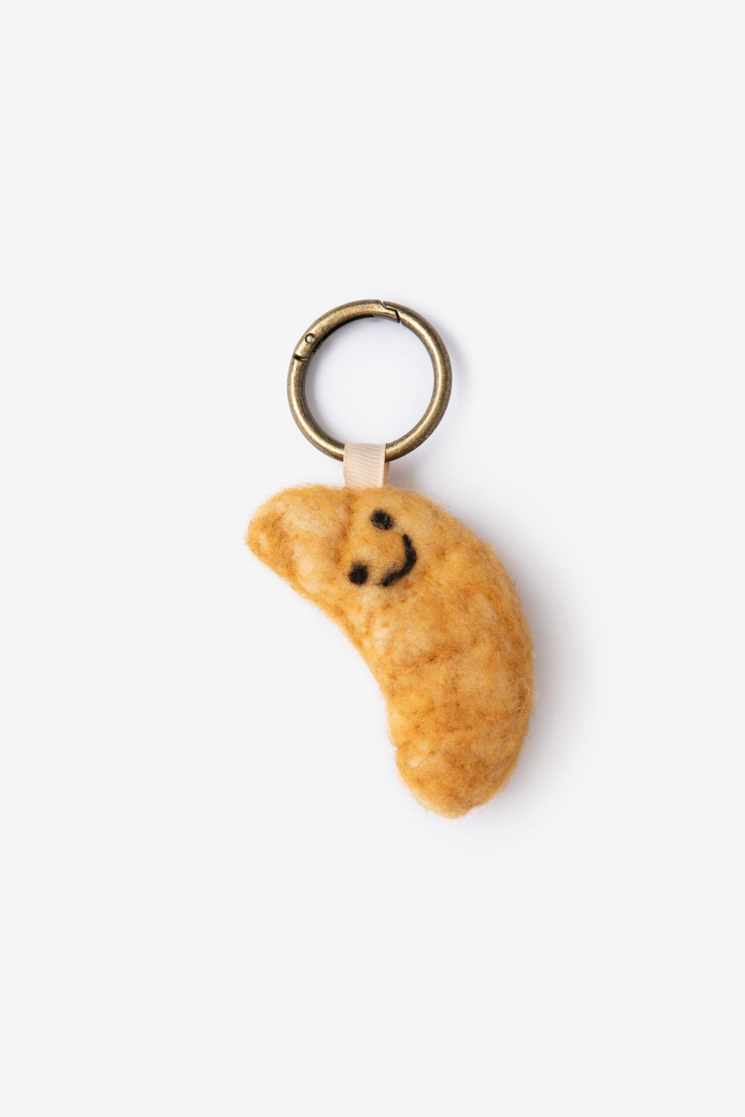 Charm de sac croissant en feutre - marron