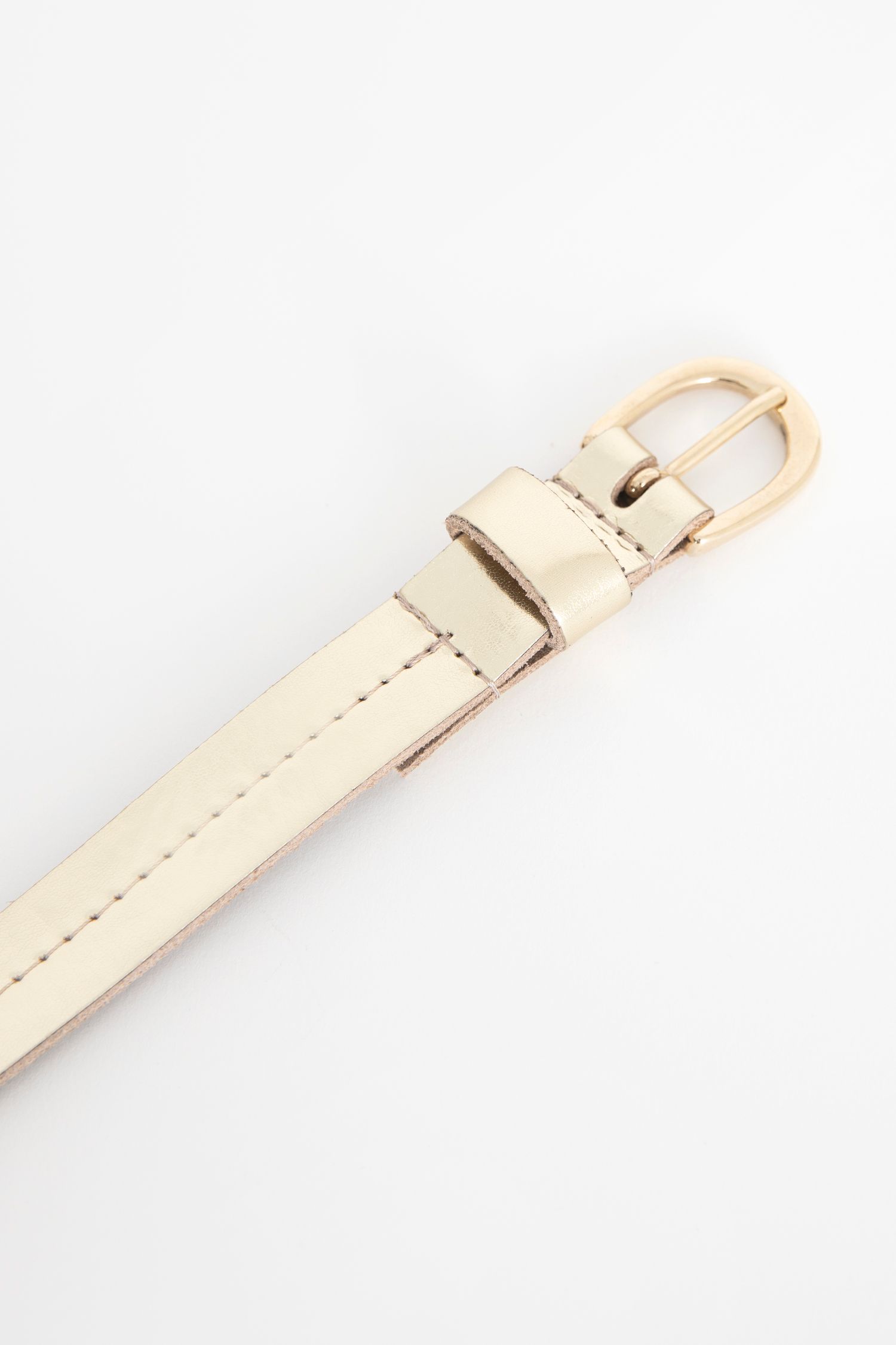 MICHAEL Michael Kors PAVE LOGO BELT - Riem - gold-coloured/goudkleurig