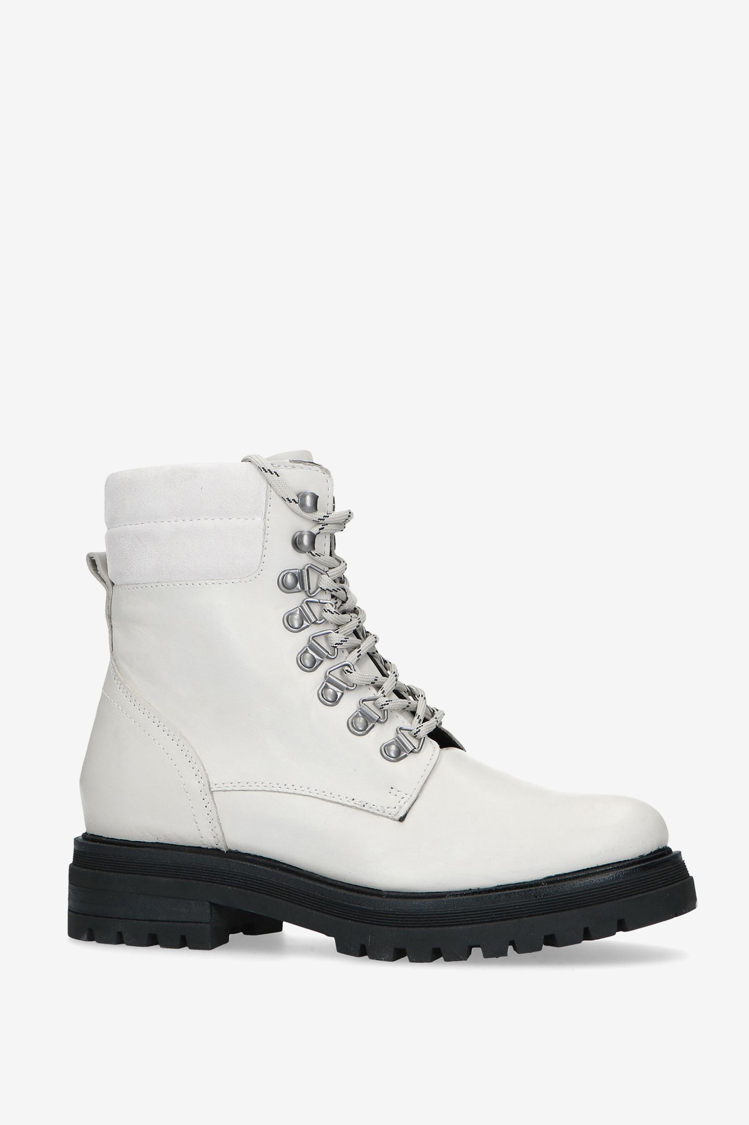 Witte discount veterboots leer