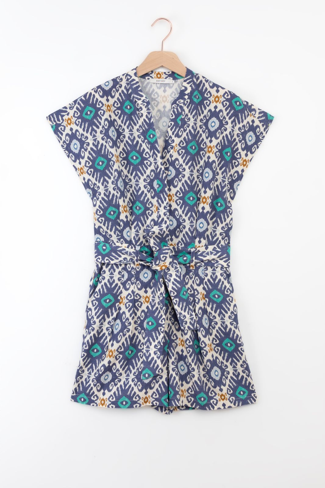 Playsuit mit Print - blau