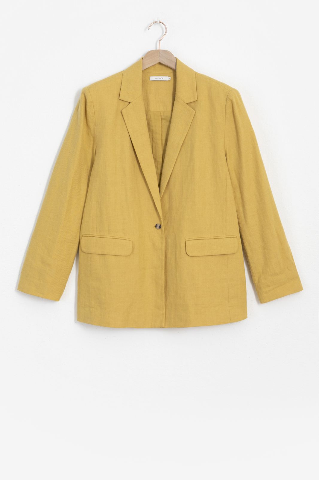 Oversize-Blazer - gelb