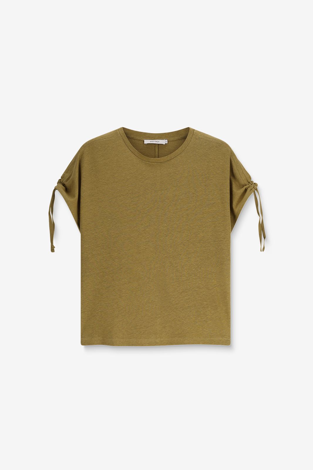 T-shirt mélange lin - vert clair