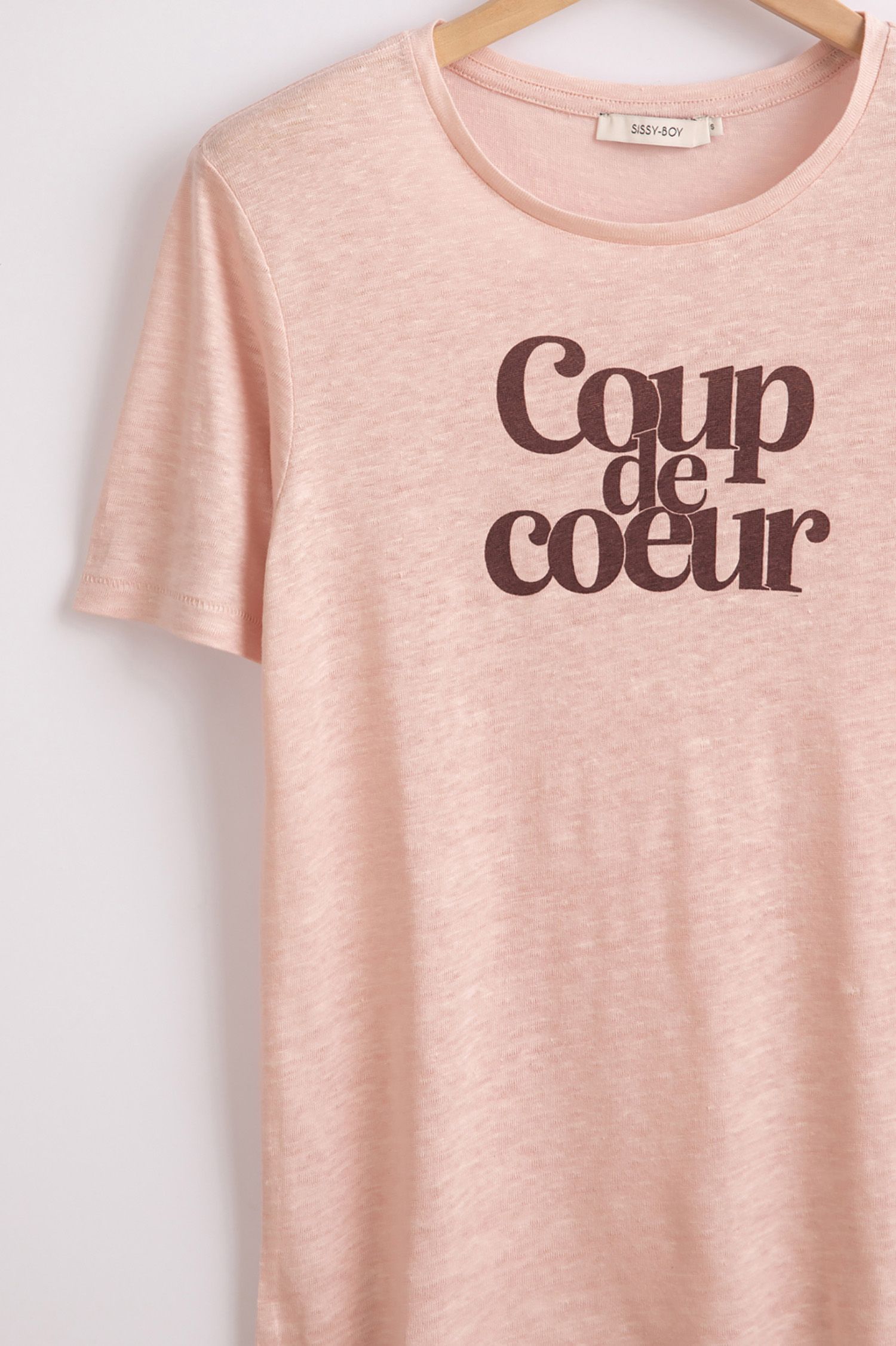 Roze t-shirt met tekst - Dames | Sissy-Boy