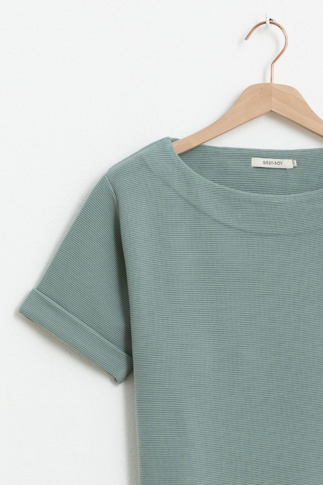T-shirt coupe boxy - vert