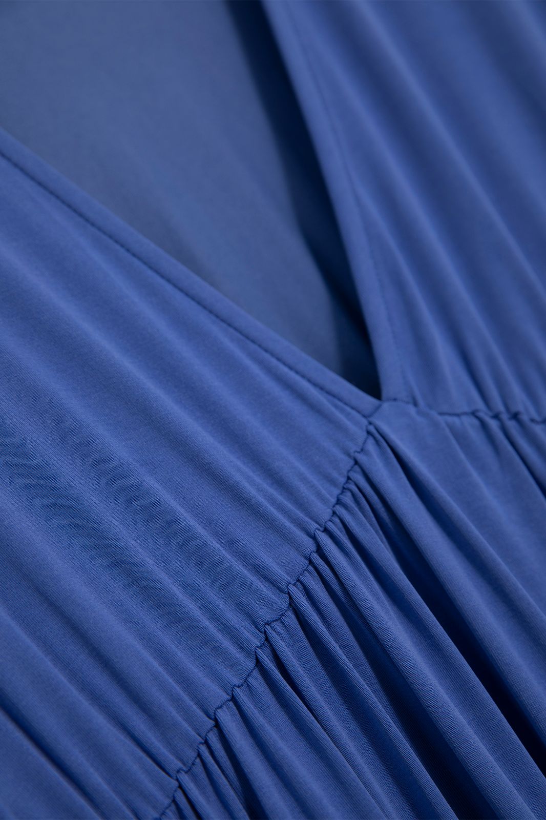 Robe longue jersey - bleu