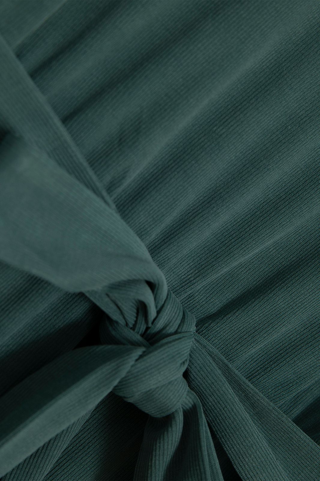 Midi-Kleid mit Taillenband - dunkelgrün