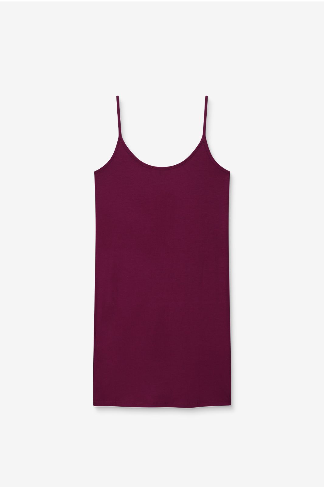 Slip Dress aus Jersey - dunkellila