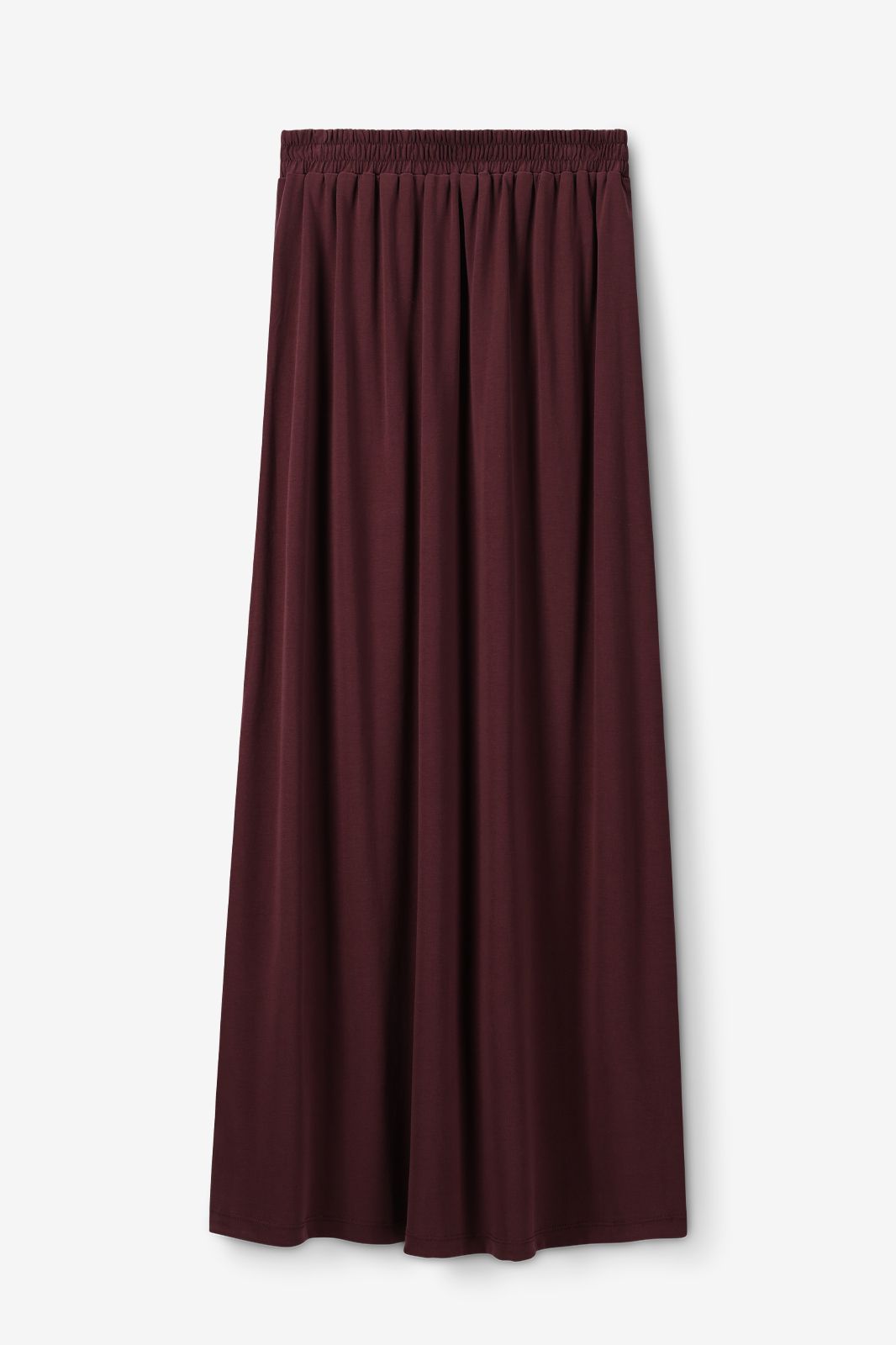 Jupe longue en jersey - rouge foncé