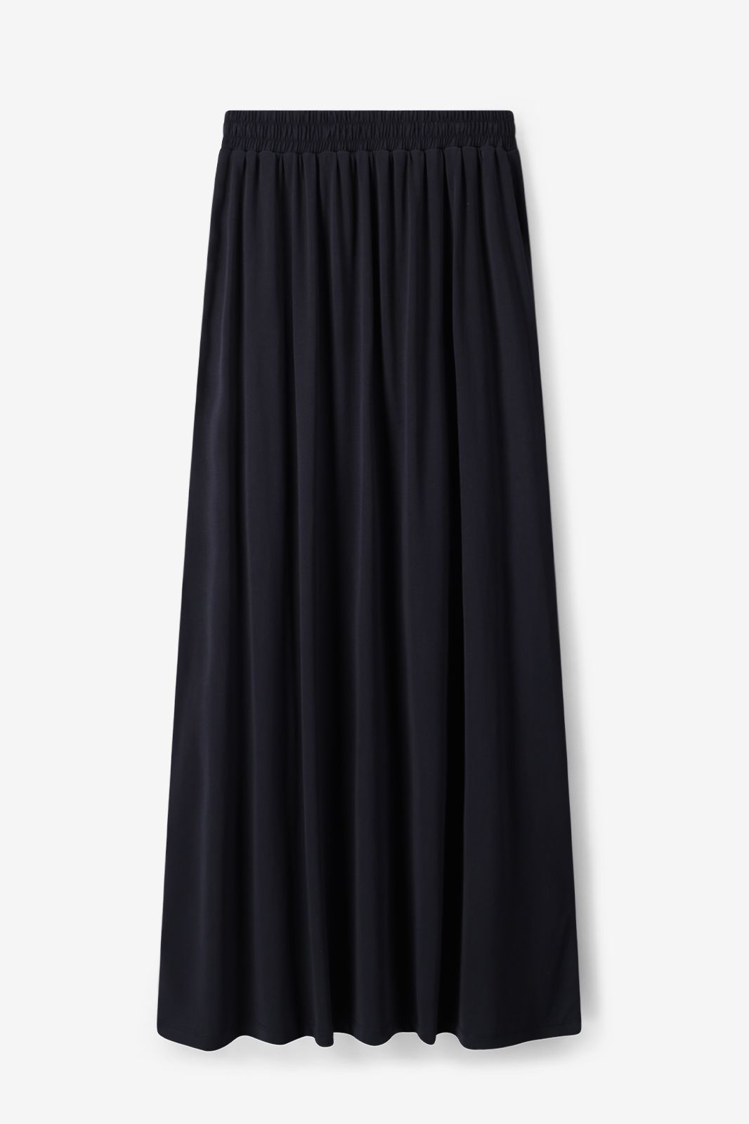 Jersey-Rock in Maxi-Länge - schwarz