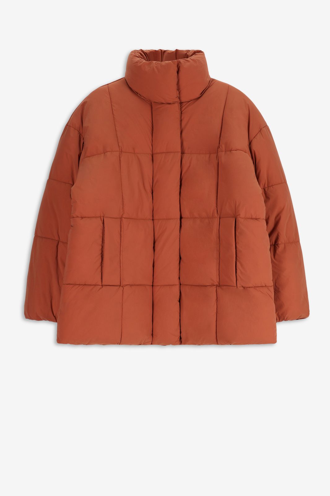 Steppjacke in Puffer-Optik - braun