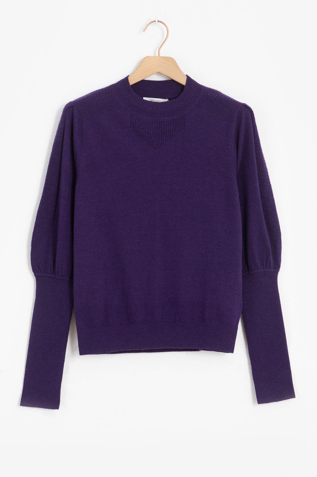 Feiner Strickpullover - lila
