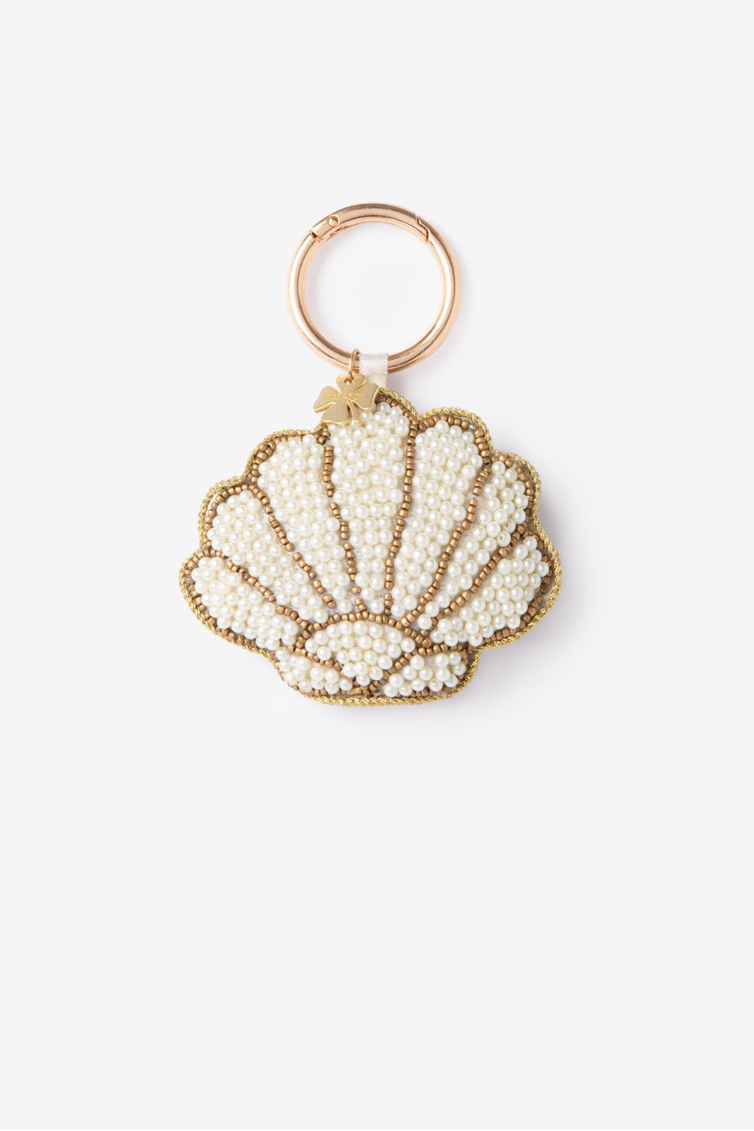 Charm de sac coquillage - blanc