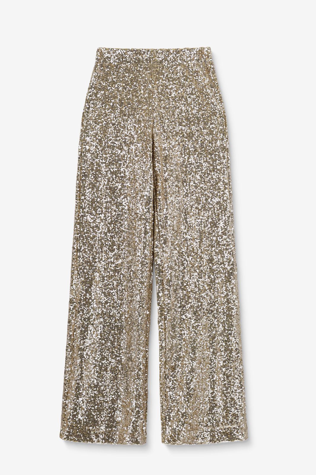 Pantalon avec paillettes - doré