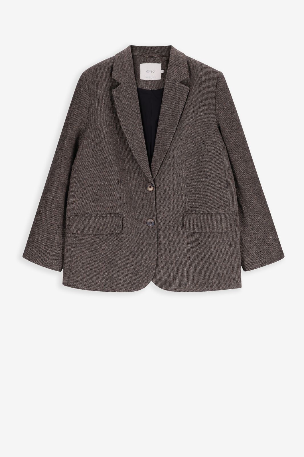 Oversize-Blazer - dunkelbraun